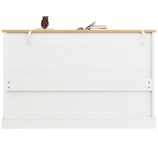 Modernt bufféskåp - 2 lådor, 3 dörrar - MDF - Vit