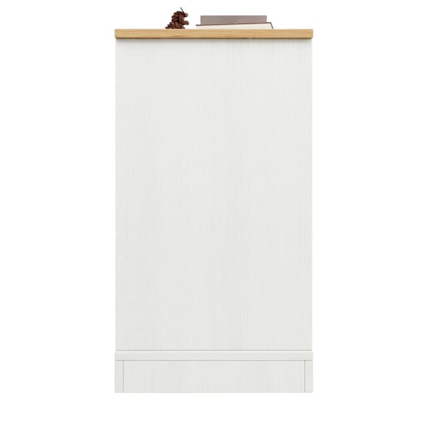 Modernt bufféskåp - 2 lådor, 3 dörrar - MDF - Vit