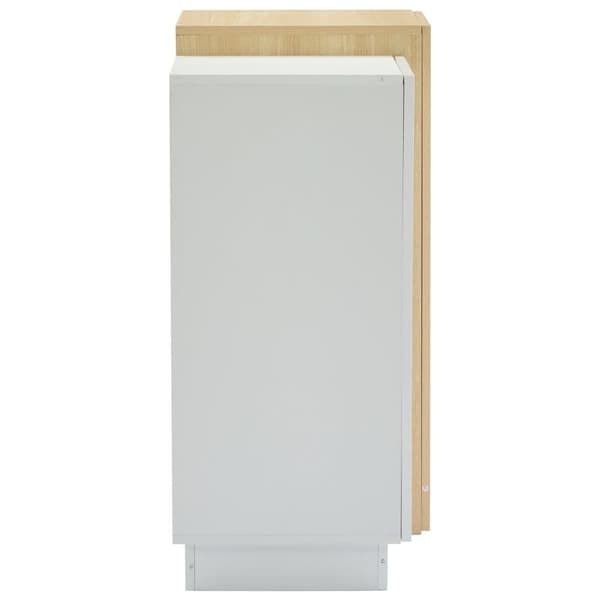 Skænk i højglans 150x37x87 cm - med 2 låger - med 4 skuffer - MDF - hvid