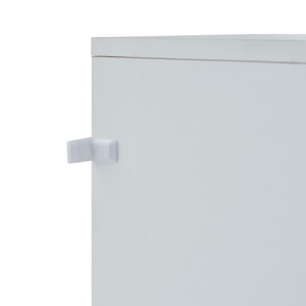 Senkki 120x40x75 cm - LED-valaistuksella - 3 ovella - lastulevy - valkoinen