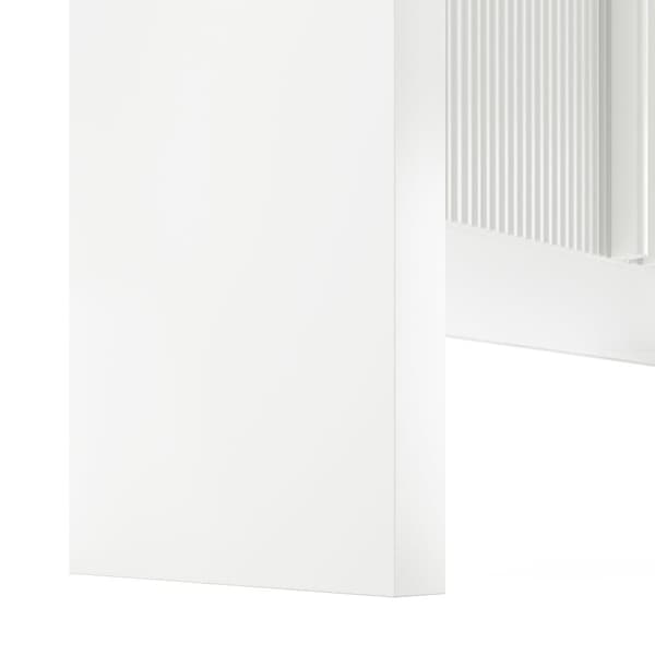 Modernt bufféskåp - 4 dörrar med unik design - tillverkat av MDF - vit