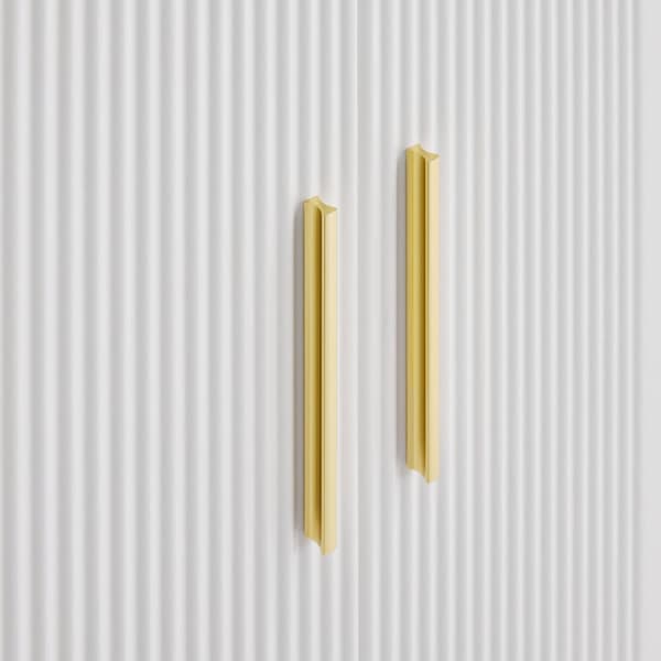 Skænk 160x35x100cm - 4 låger - Spånplade - Hvid