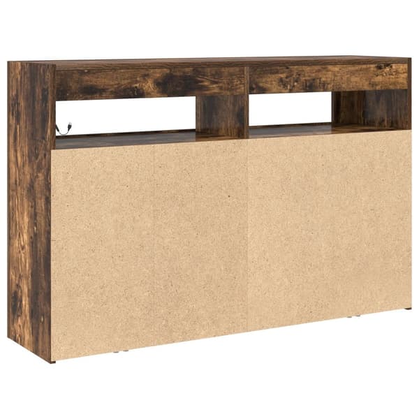 Skåp Rökt Ek Konstruerat Trä 116 x 30 x 75 cm Rökt Ek Skåp