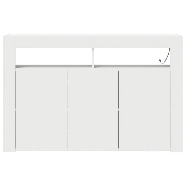 Vit Sideboard Vit Konstruerat trä 116 x 30 x 75 cm Modern