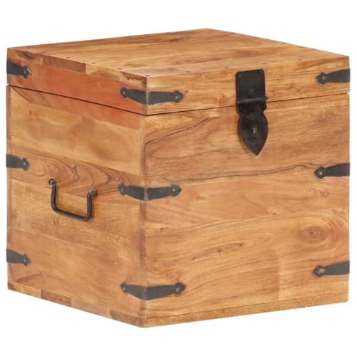Kista 40x40x40 cm massivt akaciaträ