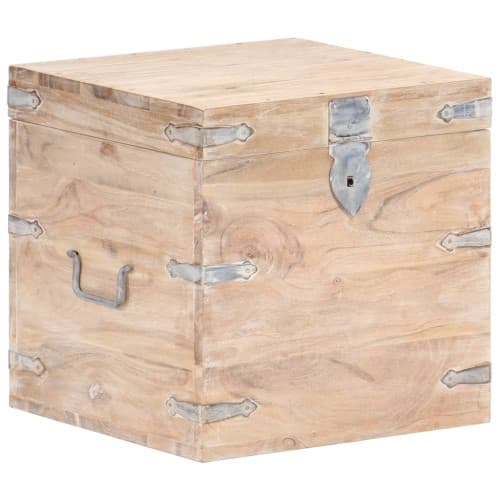 Kista 40x40x40 cm massivt akaciaträ