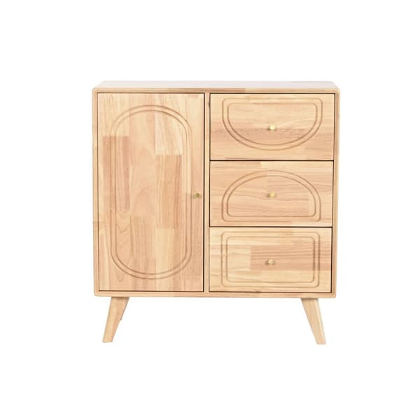 Sivupöytä Home ESPRIT Luonnollinen Metalli Rottinki Kumipuu 73,5 x 35 x 78 cm