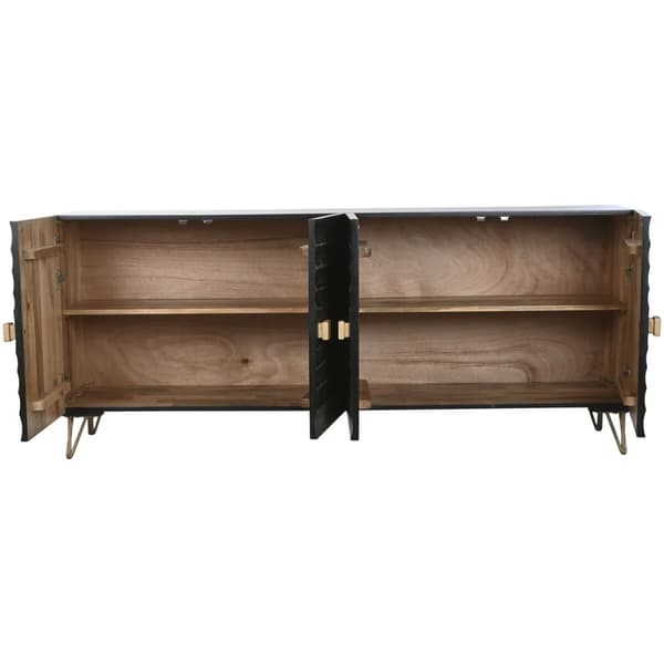 Sivupöytä Home ESPRIT Metalli Mangopuu 177 x 45 x 75 cm