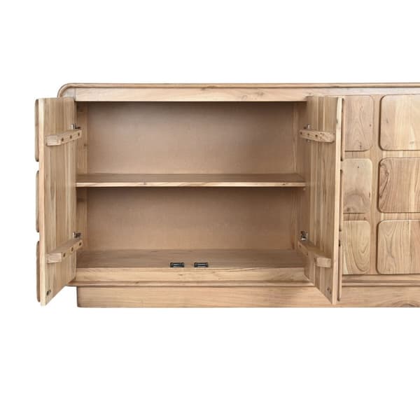 Sivupöytä Home ESPRIT Luonnollinen Akaasia Puu MDF 180 x 40 x 80 cm