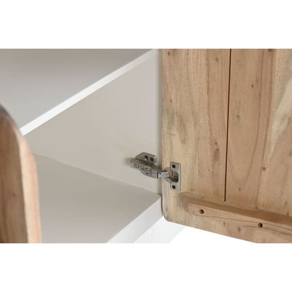 Skænk Home ESPRIT Hvid Natur Akacie Mangotræ 170 x 40 x 80 cm