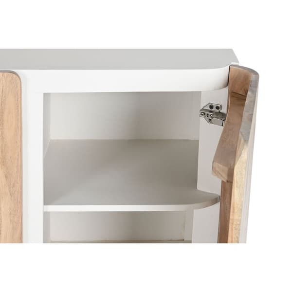 Skænk Home ESPRIT Hvid Natur Akacie Mangotræ 170 x 40 x 80 cm