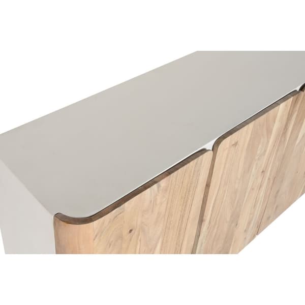 Skænk Home ESPRIT Hvid Natur Akacie Mangotræ 170 x 40 x 80 cm