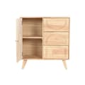 Miniatyrbild 3 av 8: Skänk Home ESPRIT Naturell Metall Rattan Gummiträ 73,5 x 35 x 78 cm
