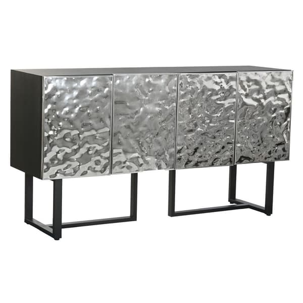 Sidebord Home ESPRIT Sølv Metall Stål 151 x 41 x 80 cm