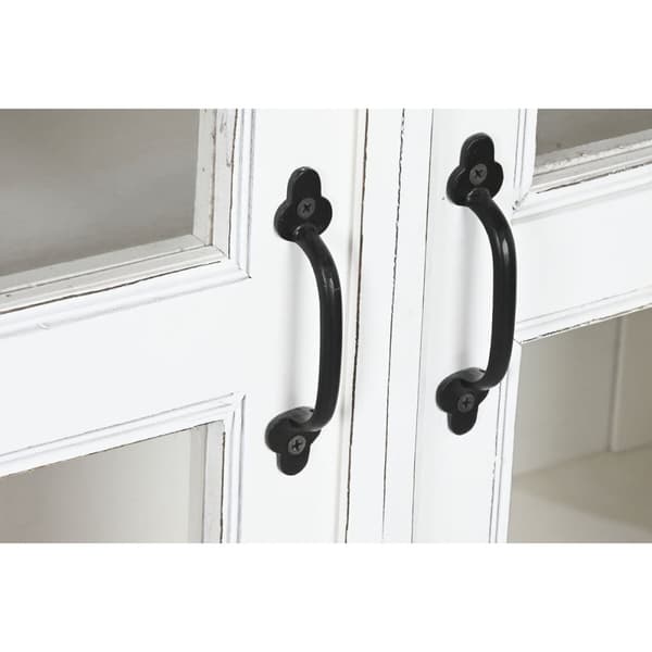 Sidebord Home ESPRIT Hvit Krystall Treverk av mangotre 180 x 40 x 100 cm