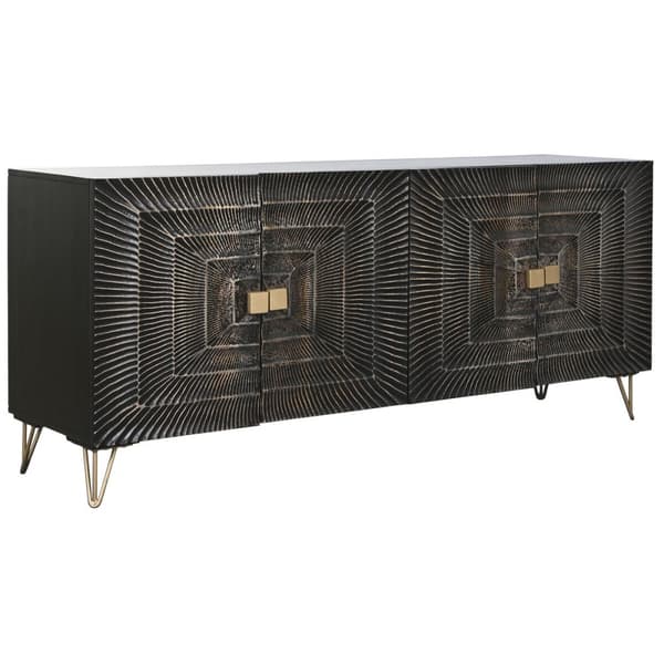 Sidebord Home ESPRIT Metall Treverk av mangotre 177 x 45 x 75 cm