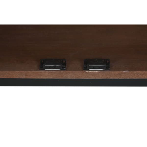 Sidebord Home ESPRIT Hvit Metall Treverk av mangotre 180 x 40 x 85 cm