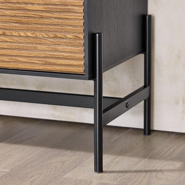 Sidebord, HFSB04-SCH, 92x40x119 cm, Sort