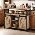 Miniatyrbild 1 av 6: Sideboard, 33x100x80 cm, Kamelbrun-Svart Bläck