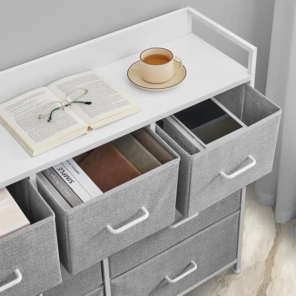 Senkki, 28.5x98x85 cm, Pigeon Gray-Cloud White