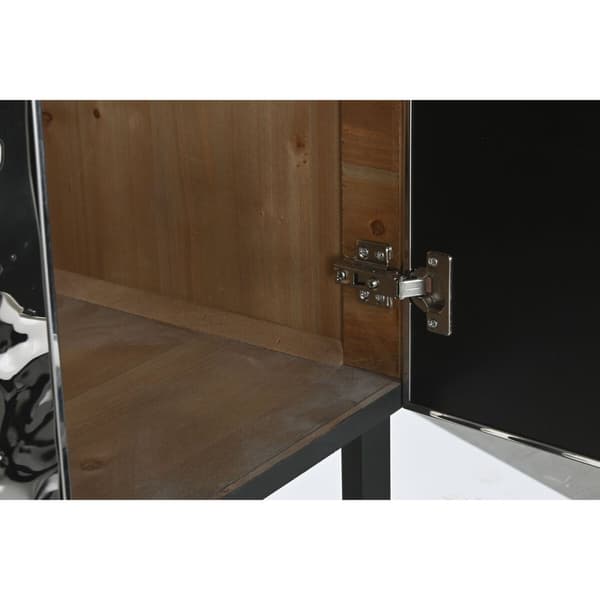 Skänk Home ESPRIT Silvrig Metall Stål 80 x 41 x 160 cm