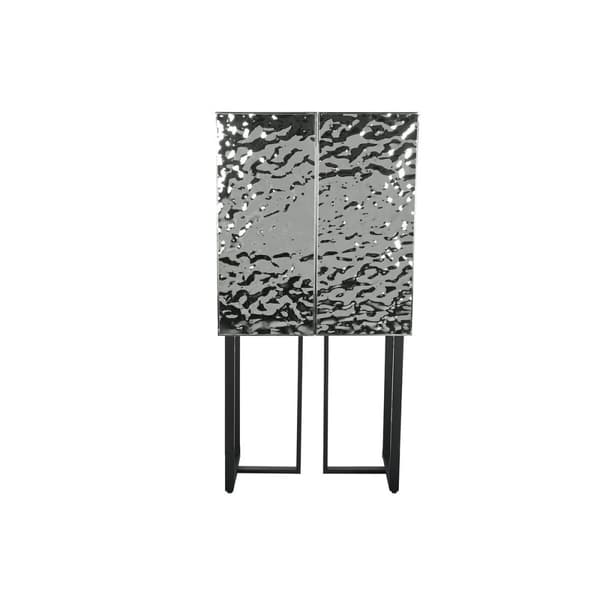 Skänk Home ESPRIT Silvrig Metall Stål 80 x 41 x 160 cm