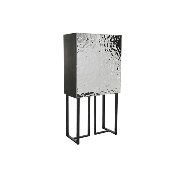 Skænk Home ESPRIT Sølvfarvet Metal Stål 80 x 41 x 160 cm