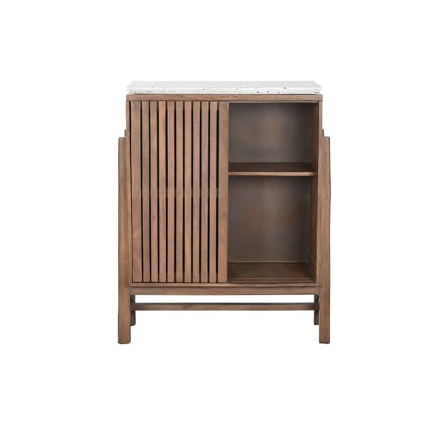 Sidebord Home ESPRIT Akasia Terrazo 80 x 40 x 110 cm