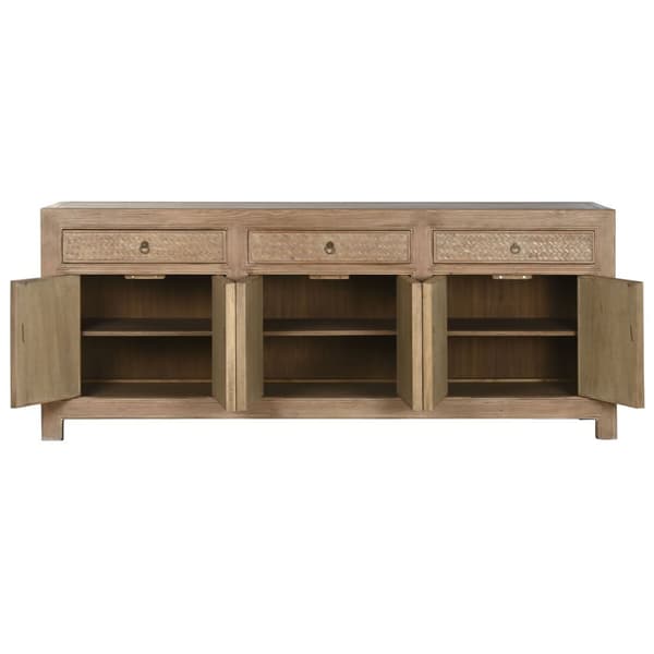 Sidebord Home ESPRIT Treverk i alm 215 x 44 x 88 cm