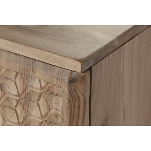 Sidebord Home ESPRIT Metall Akasia 88 x 40 x 80 cm