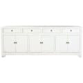 Miniatyrbilde 10 av 10: Sidebord Home ESPRIT Hvit Treverk i alm 220 x 42 x 85 cm