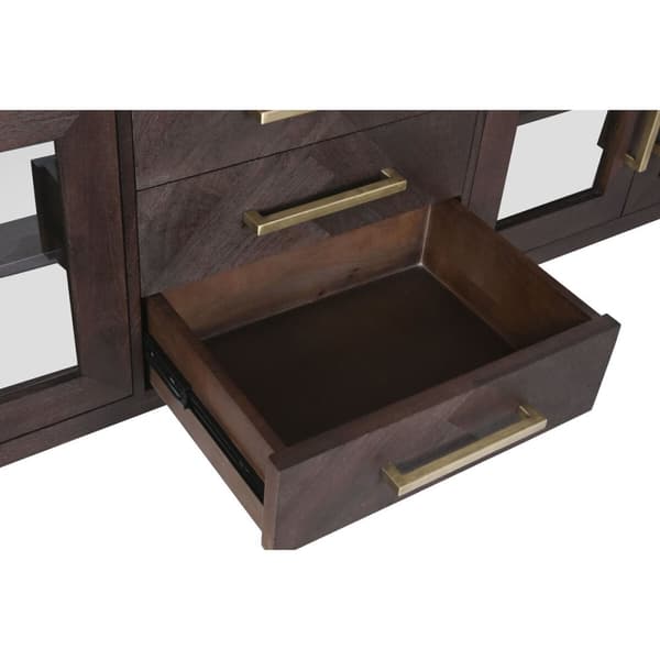 Sidebord Home ESPRIT Marmor Treverk av mangotre 200 x 40 x 70 cm