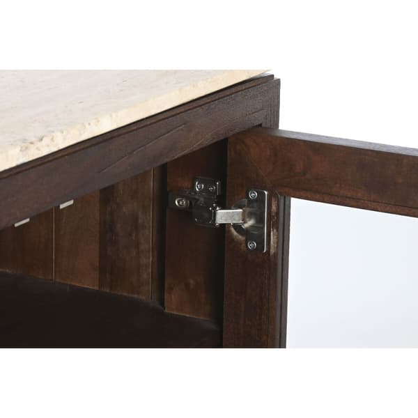 Sidebord Home ESPRIT Marmor Treverk av mangotre 200 x 40 x 70 cm