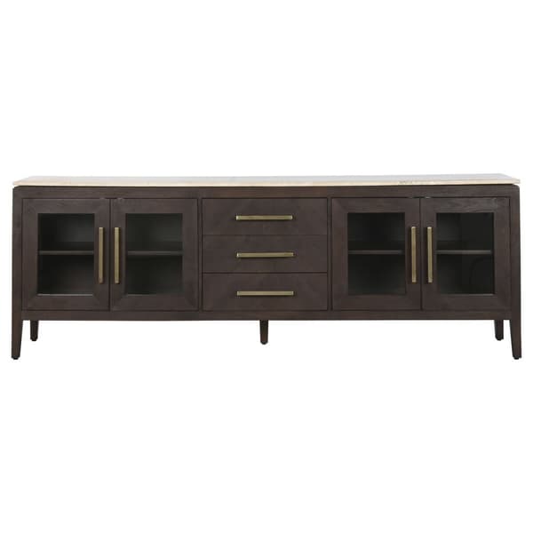 Sidebord Home ESPRIT Marmor Treverk av mangotre 200 x 40 x 70 cm