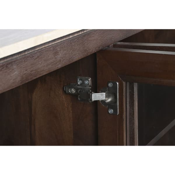 Sidebord Home ESPRIT Marmor Treverk av mangotre 180 x 40 x 85 cm