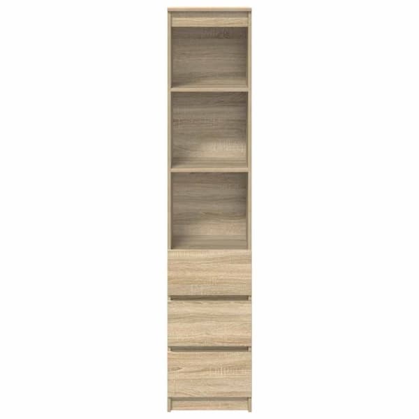 Highboard Sonoma ek 37,5x35x180 cm konstruerat trä