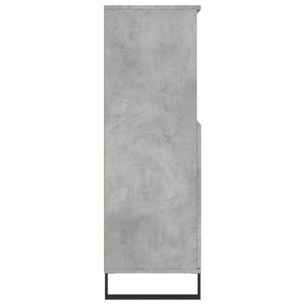 Högskåp betonggrå 60x36x110 cm konstruerat trä