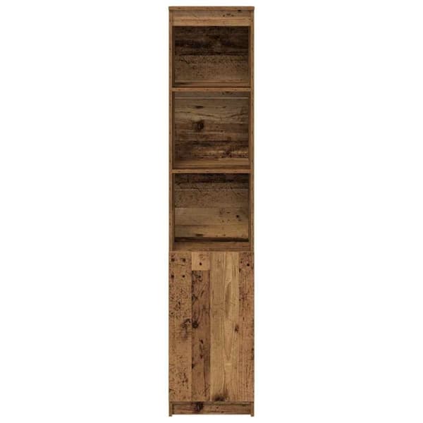 Högskåp gammalt trä 37,5x35x180 cm konstruerat trä