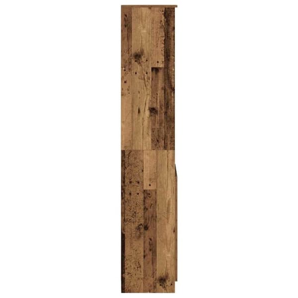 Högskåp gammalt trä 37,5x35x180 cm konstruerat trä