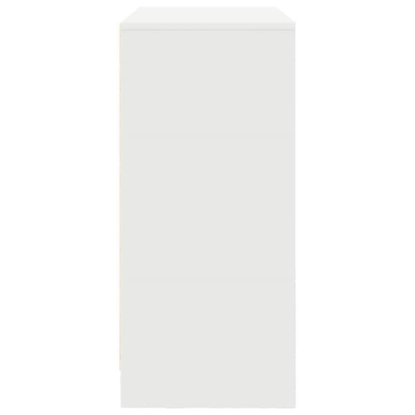 Skänk med lådor och dörrar vit 70,5x34x74,5 cm