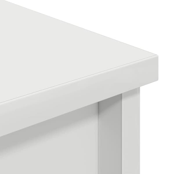 Highboard vit 37,5x35x180 cm konstruerat trä