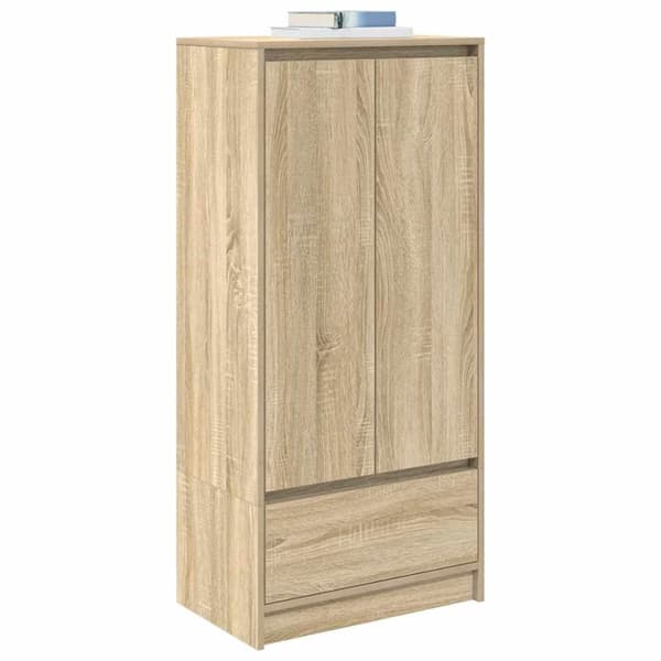 Skåp med låda sonoma ek 55,5x34x119,5 cm konstruerat trä