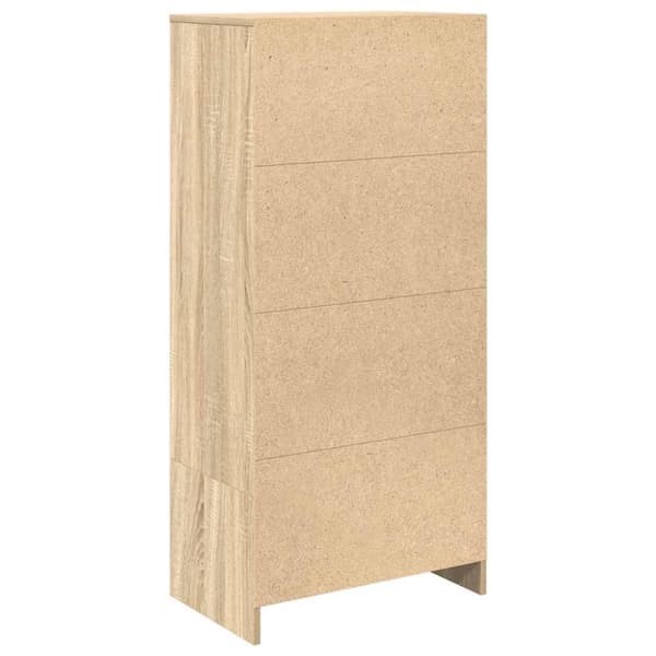 Skåp med låda sonoma ek 55,5x34x119,5 cm konstruerat trä