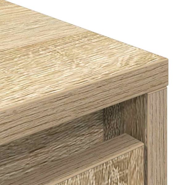 Skåp med låda sonoma ek 55,5x34x119,5 cm konstruerat trä