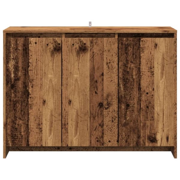 Skänk åldrat trä 102x33x75 cm konstruerat trä