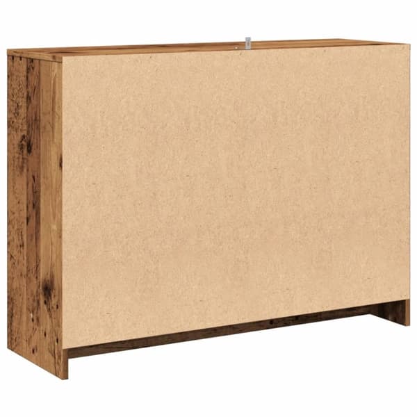 Skänk åldrat trä 102x33x75 cm konstruerat trä