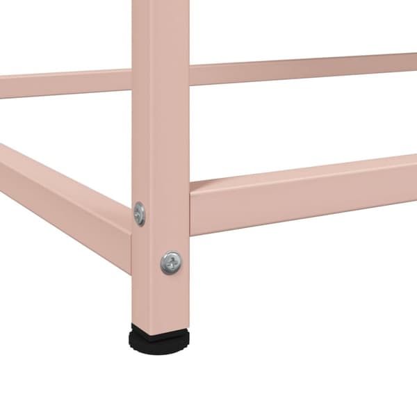 Högskåp rosa 100,5x39x107 cm stål