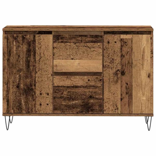 Skänk åldrat trä 104x35x70 cm konstruerat trä