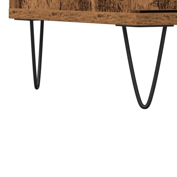 Skänk åldrat trä 104x35x70 cm konstruerat trä