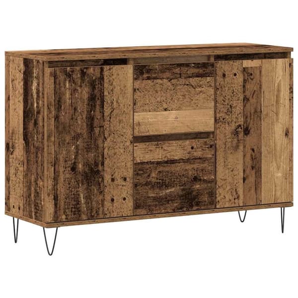 Skänk åldrat trä 104x35x70 cm konstruerat trä